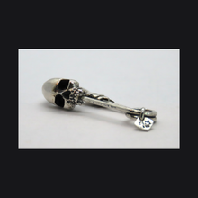 Load image into Gallery viewer, Skull Safety Pin Brooch