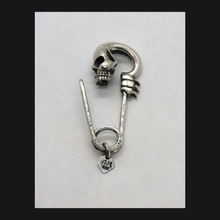 Load image into Gallery viewer, Skull Safety Pin Brooch