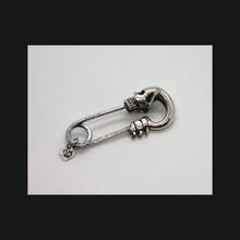 Load image into Gallery viewer, Skull Safety Pin Brooch

