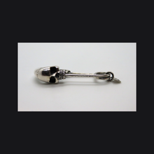 Load image into Gallery viewer, Skull Safety Pin Brooch
