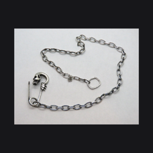 Load image into Gallery viewer, Vamp-Skull Safety Pin Necklace
