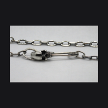 Load image into Gallery viewer, Vamp-Skull Safety Pin Necklace
