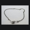 Skull Safety Pin Necklace
